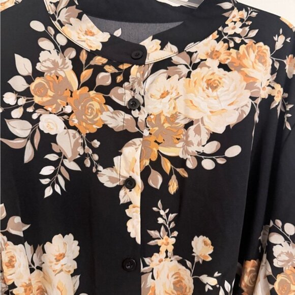 Floral Long Sleeve Maxi Dress - Picture 3 of 5